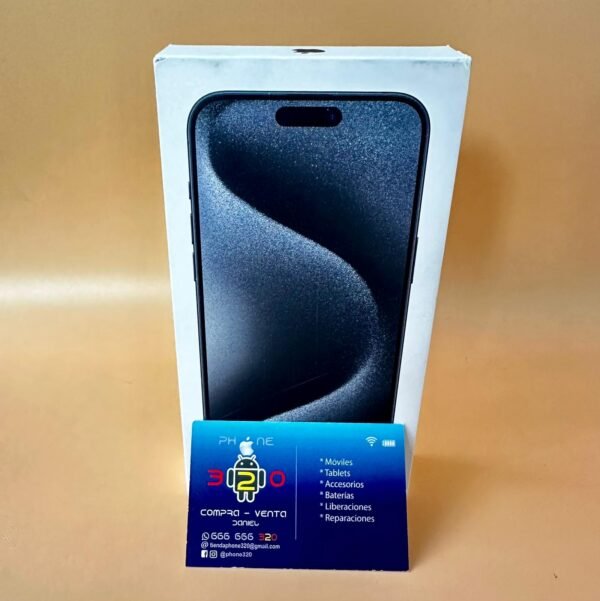 iPhone 15 Pro Max 256GB Titanio Negro